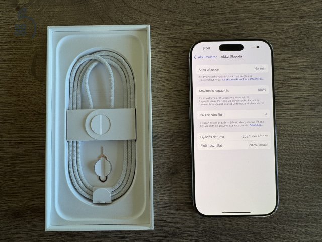 ÚJ - iPhone 16 Pro 256 GB Natúr Titán - - Apple Garancia