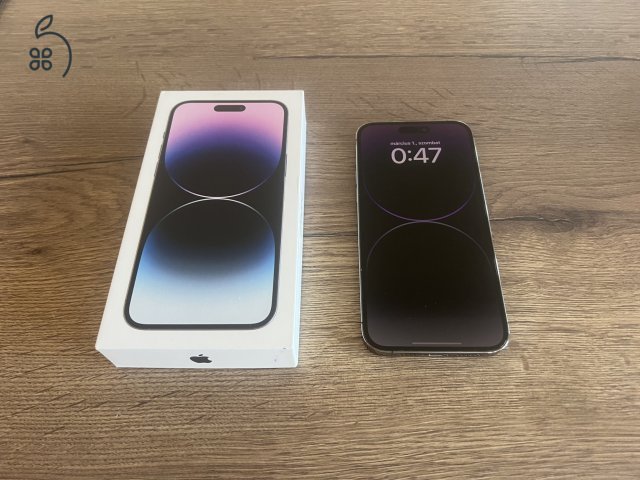 Mint az új ! 14 Pro MAX 256 GB Deep Purple - FULLDOBOZ - APCOM