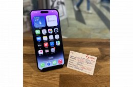 112. Apple iPhone 14 Pro Max - 256 GB - Deep Purple - Új akku