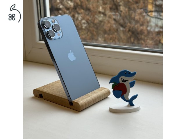 GYÖNYÖRŰ iPhone 13 Pro Max 128GB Blue - 1 ÉV GARANCIA, Kártyafüggetlen, 100% Akkumulátor, CZ399