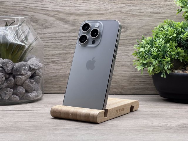 iPhone 15 Pro Natural Titanium 128GB 2 ÉV Garanciával Számlával