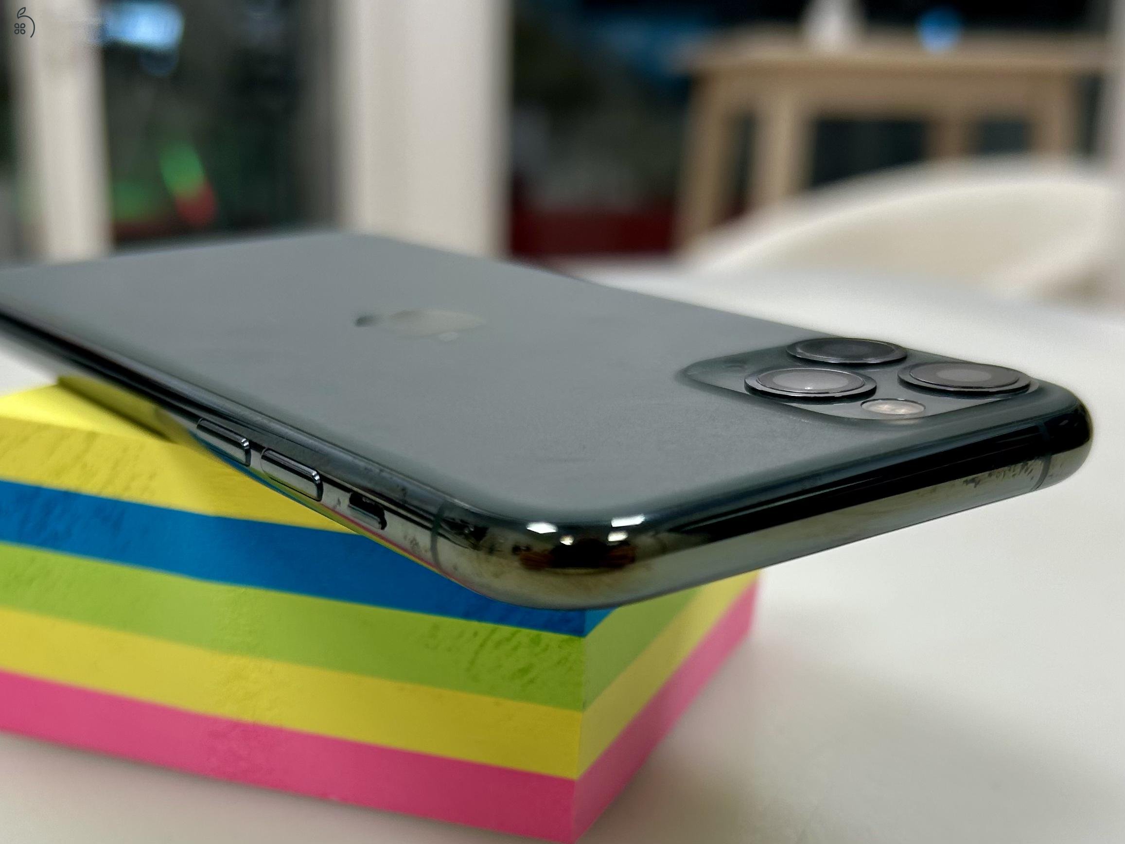 iPhone 11 Pro 256GB Mid.Green Független Szép állapot 3 Hó Gar + Beszámítás! 