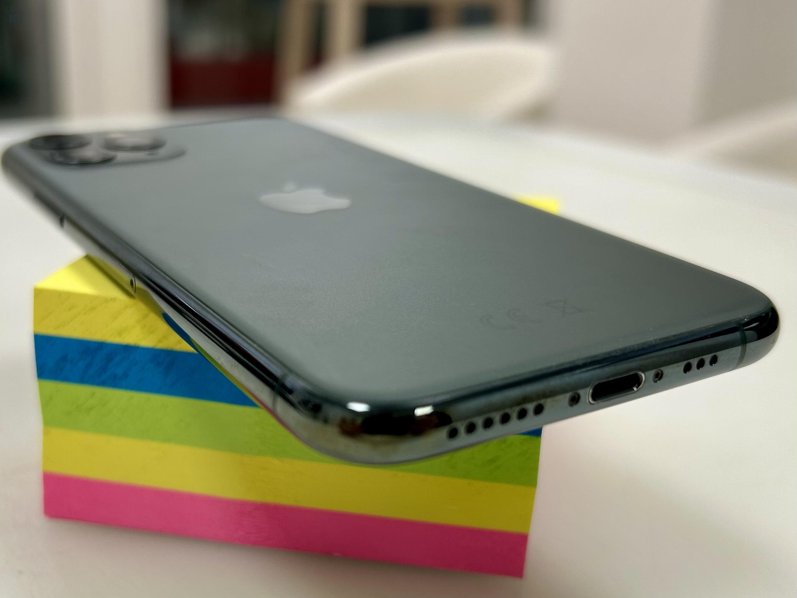 iPhone 11 Pro 256GB Mid.Green Független Szép állapot 3 Hó Gar + Beszámítás! 