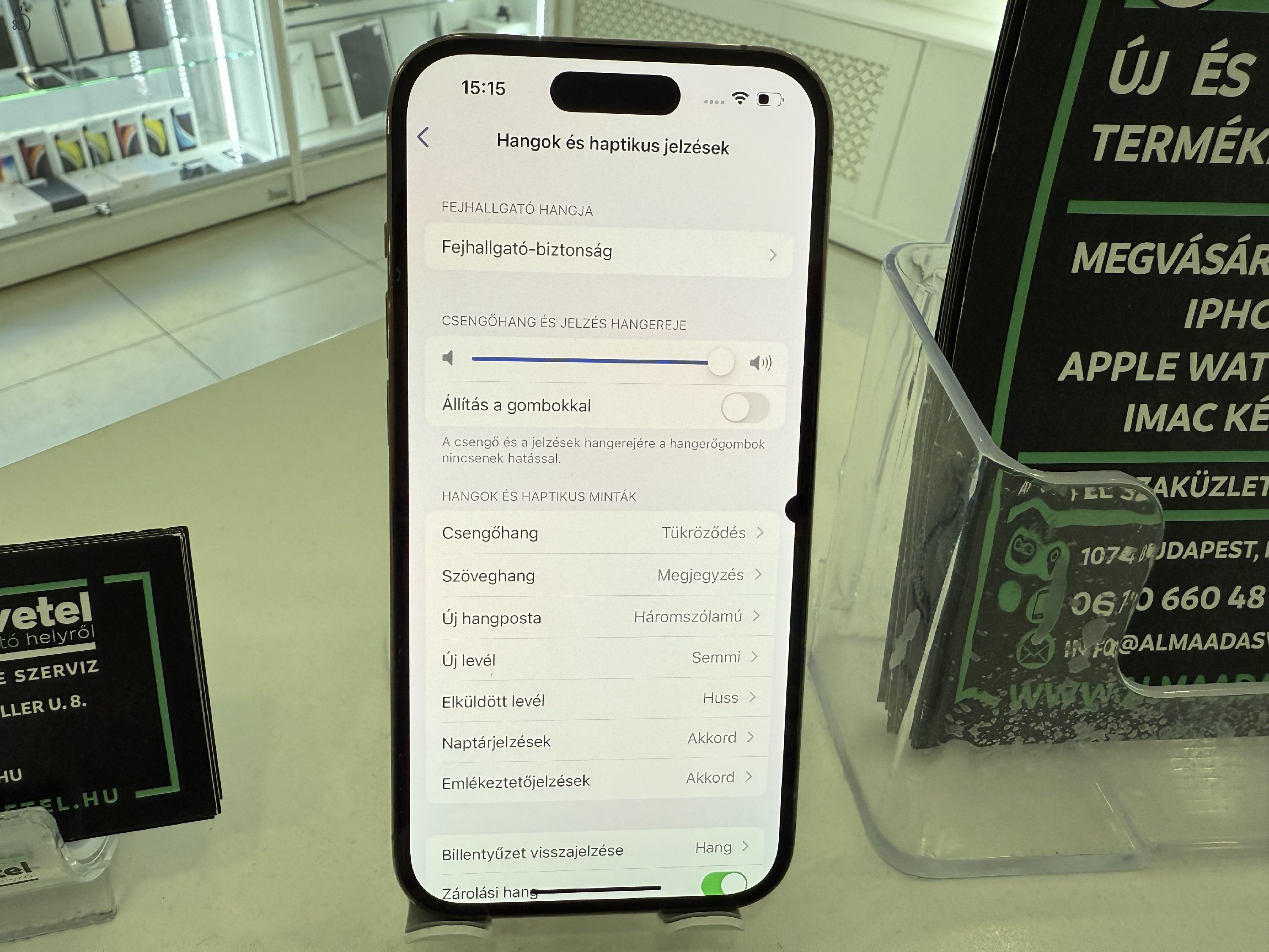iPhone 14 Pro 128GB Független/1 hónap gar./Akku:86%/p4130/