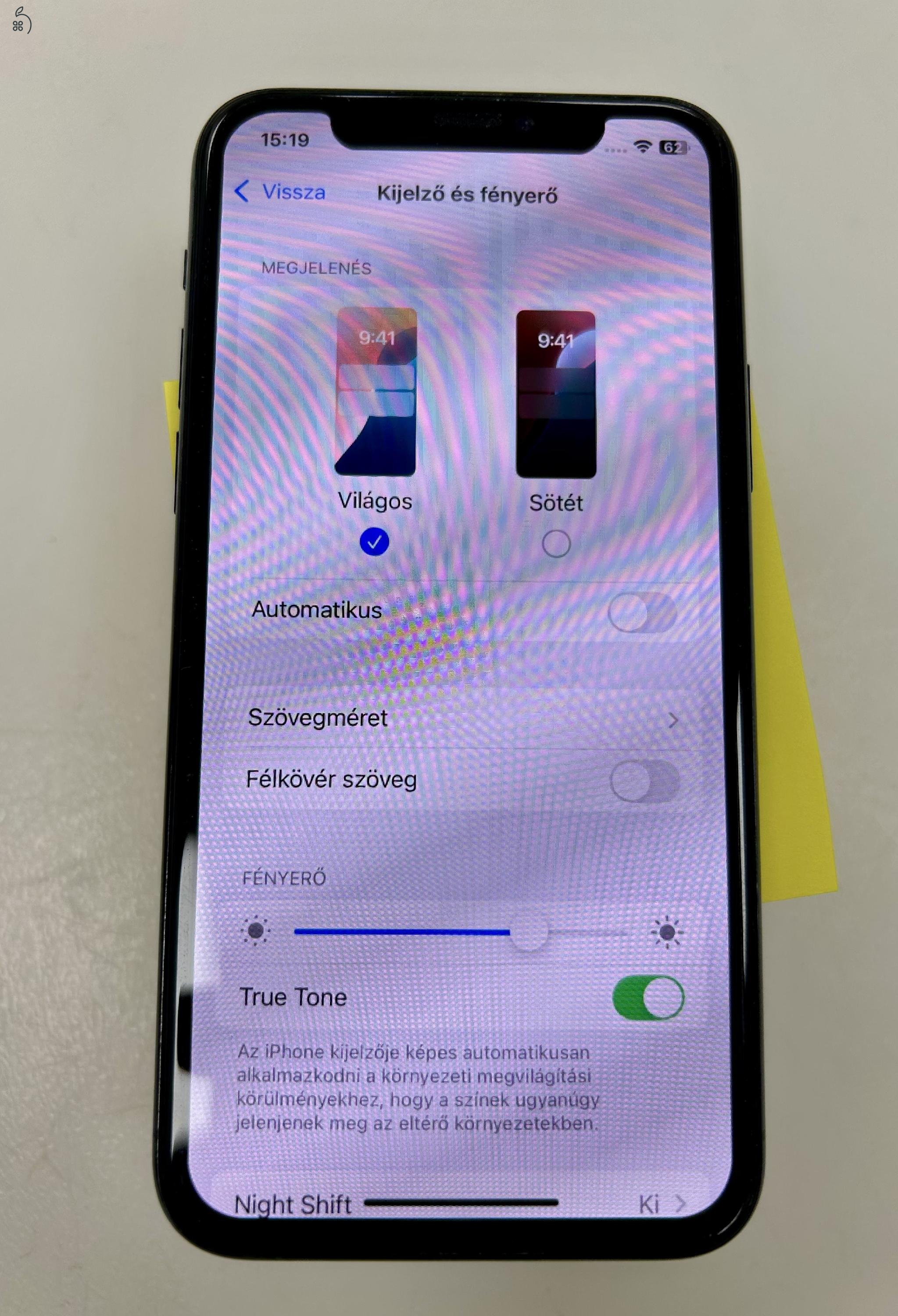 iPhone 11 Pro 64GB Mid.Green Új akku Új Kijelző 3 Hó Gar + Beszámítás! 