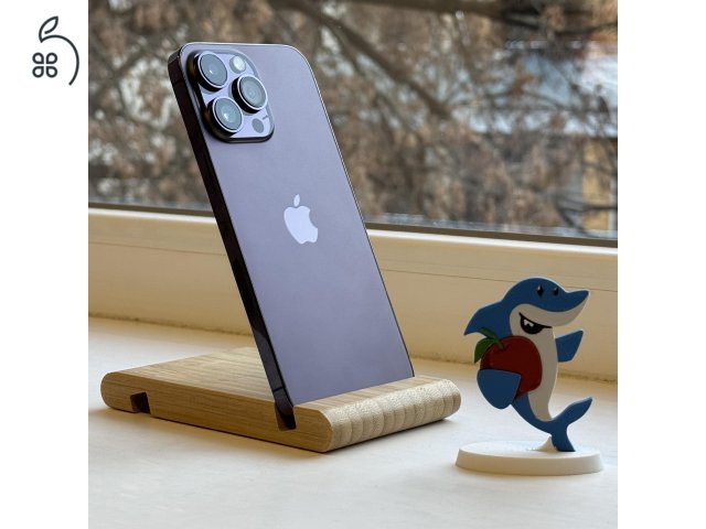 GYÖNYÖRŰ iPhone 14 Pro Max 128GB Deep Purple -1 ÉV GARANCIA, Kártyafüggetlen, VR11, 100% Akkumulátor