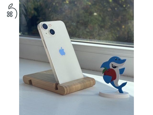 GYÖNYÖRŰ iPhone 13 mini 128GB Starlight -1 ÉV GARANCIA, Kártyafüggetlen, 100% Akkumulátor, MC99