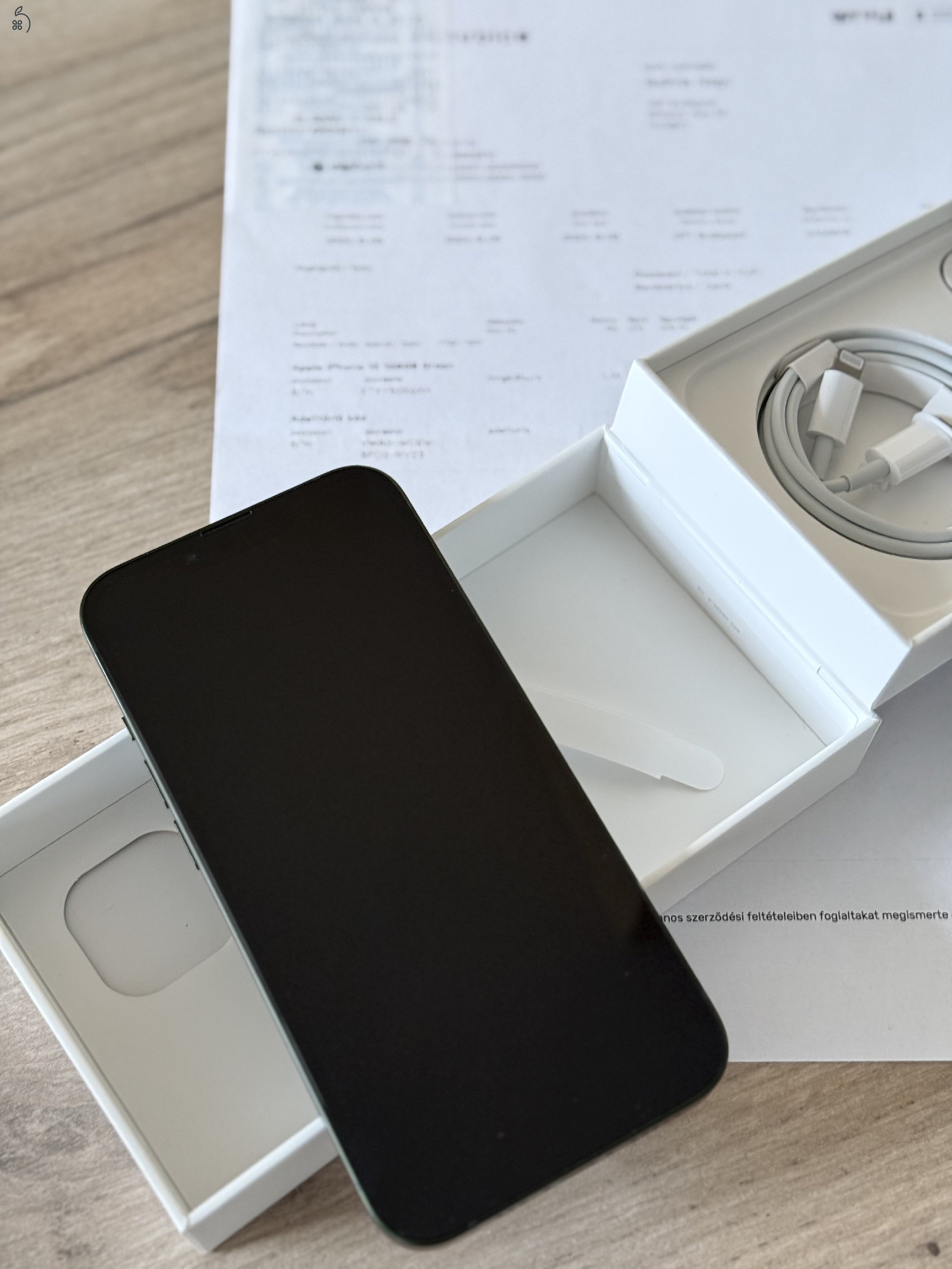 Szinte Új!iStyle 3 hónapos iphone 13 alpine green 128 GB 2 év garancia