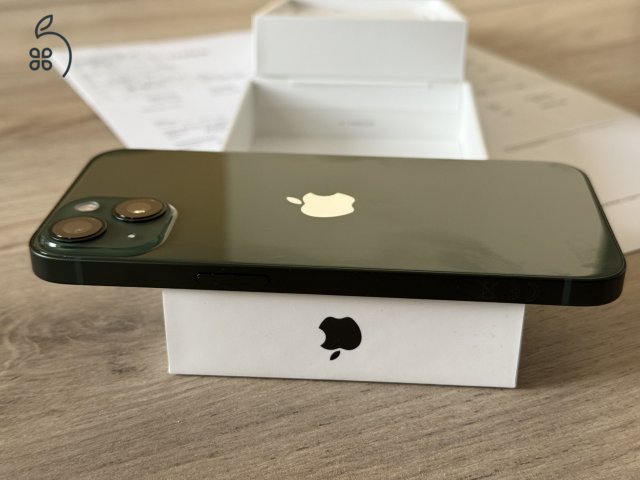 Szinte Új!iStyle 3 hónapos iphone 13 alpine green 128 GB 2 év garancia