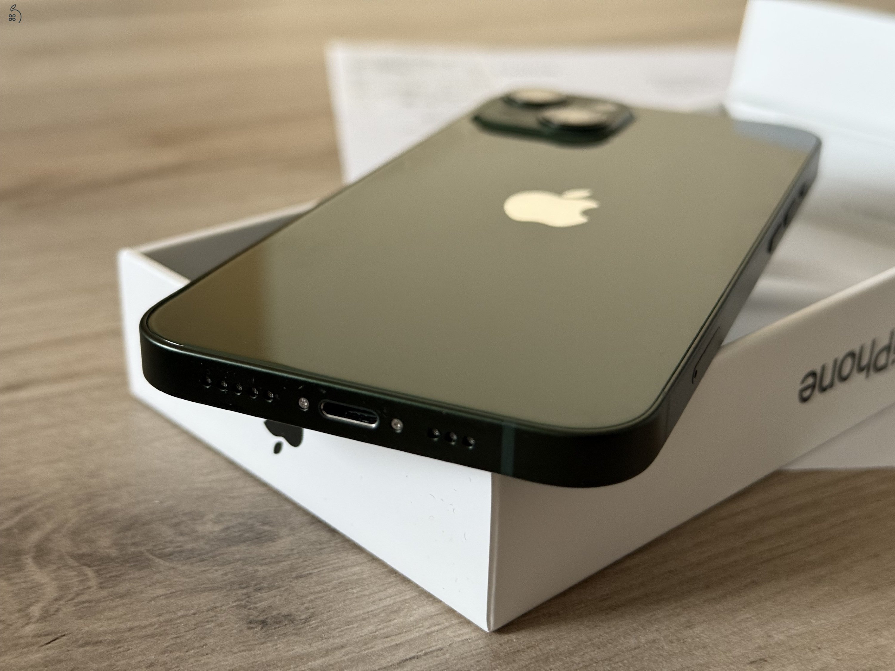 Szinte Új!iStyle 3 hónapos iphone 13 alpine green 128 GB 2 év garancia