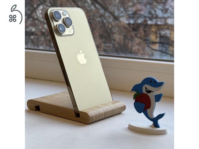 GYÖNYÖRŰ iPhone 14 Pro Max 256GB Gold -1 ÉV GARANCIA, Kártyafüggetlen, VR52, 100% Akkumulátor