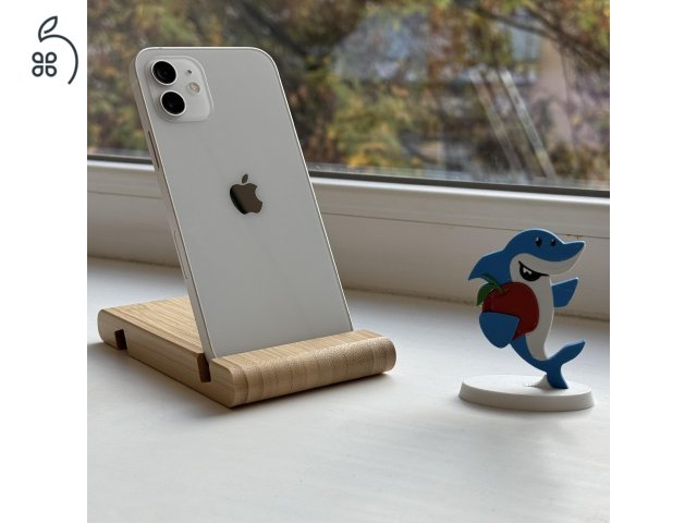 GYÖNYÖRŰ iPhone 12 64GB White Kártyafüggetlen, 1 ÉV GARANCIA,  Akkumulátor, XP20