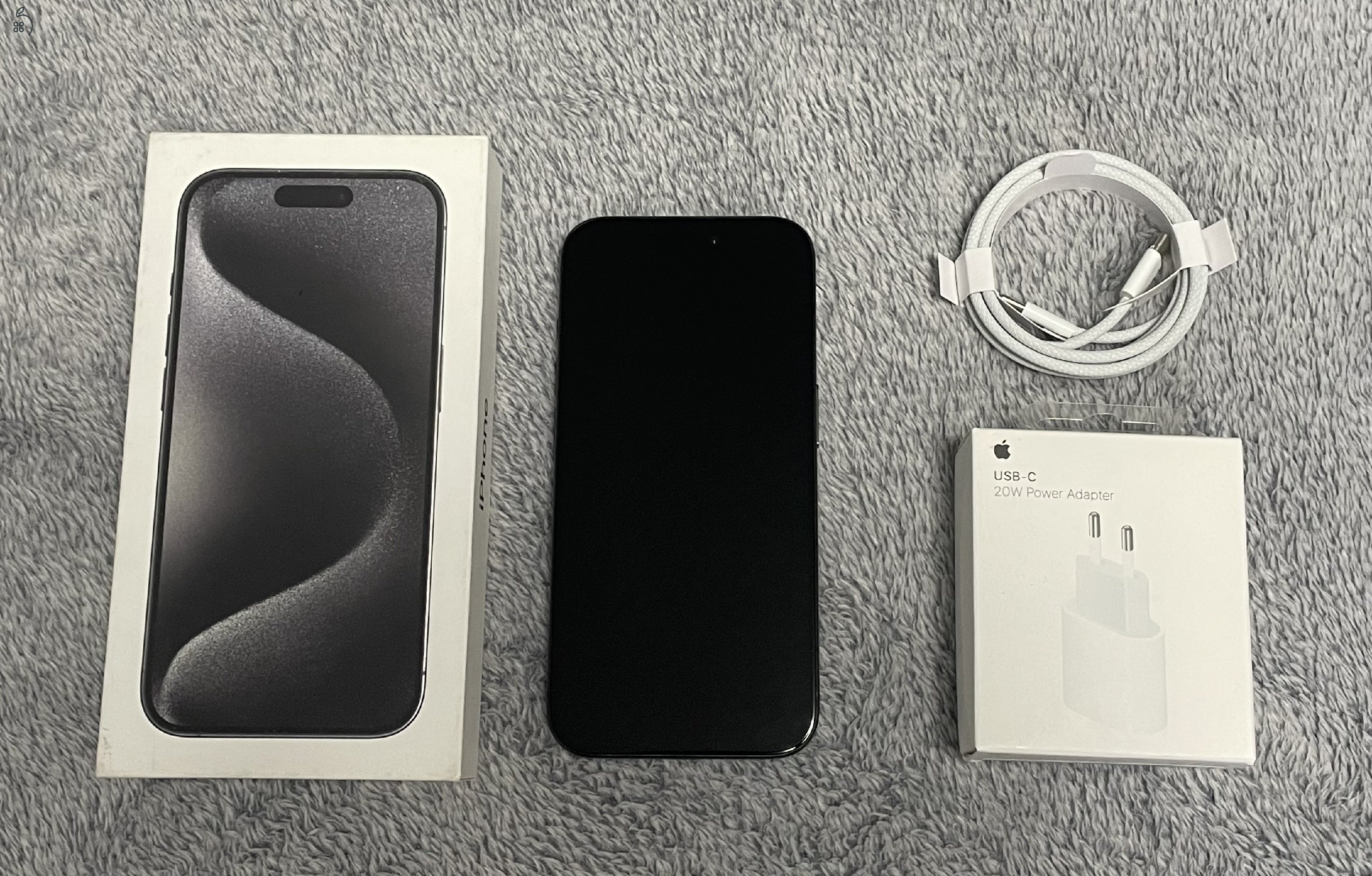 iPhone 15 Pro 128GB - AKKU 100% - Gyári Független, hibátlan állapotban