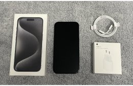 iPhone 15 Pro 128GB - AKKU 100% - Gyári Független, hibátlan állapotban
