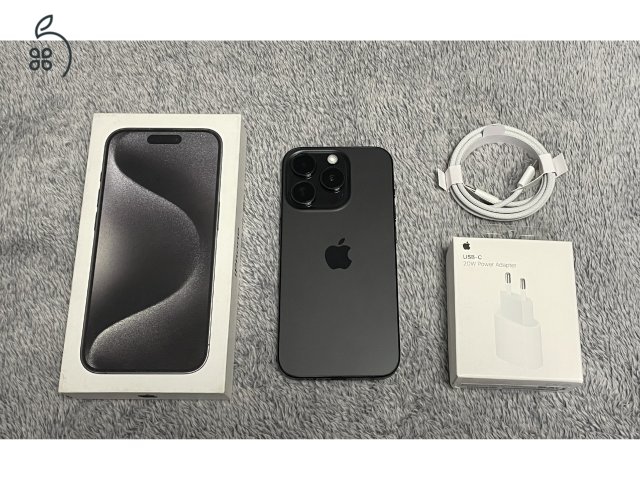 iPhone 15 Pro 128GB - AKKU 100% - Gyári Független, hibátlan állapotban