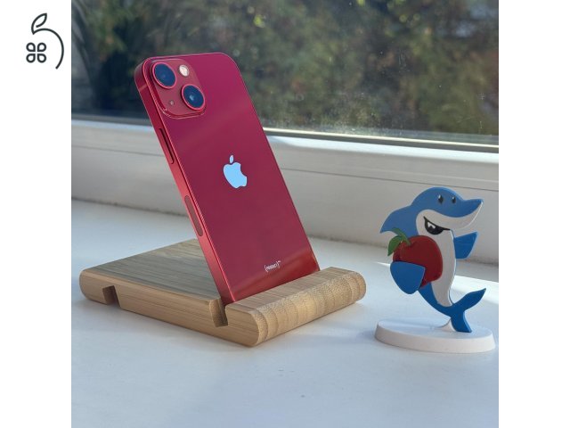 GYÖNYÖRŰ iPhone 13 mini 128GB Red - Kártyafüggetlen, 1ÉV GARANCIA 100% Akkumulátor, MC35