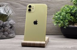 Hibátlan iPhone 11 Yellow 128GB 2 ÉV Garanciával Számlával 100% Akksi