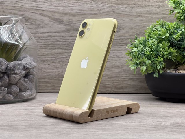 Hibátlan iPhone 11 Yellow 128GB 2 ÉV Garanciával Számlával 100% Akksi