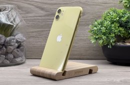 Hibátlan iPhone 11 Yellow 128GB 2 ÉV Garanciával Számlával 100% Akksi