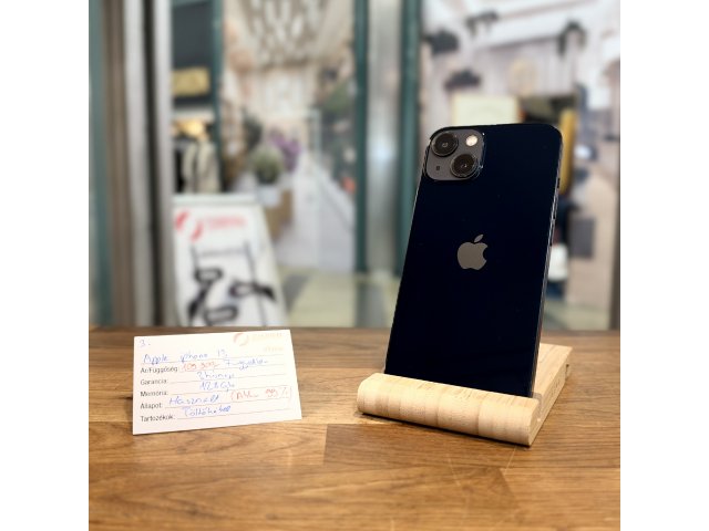 Apple iPhone 13 - 128 GB - Fekete - Kártyafüggetlen - Akku 99% (3.)