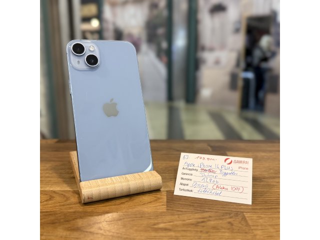 53. Apple iPhone 14 Plus - 128 GB - Kék - Új akku