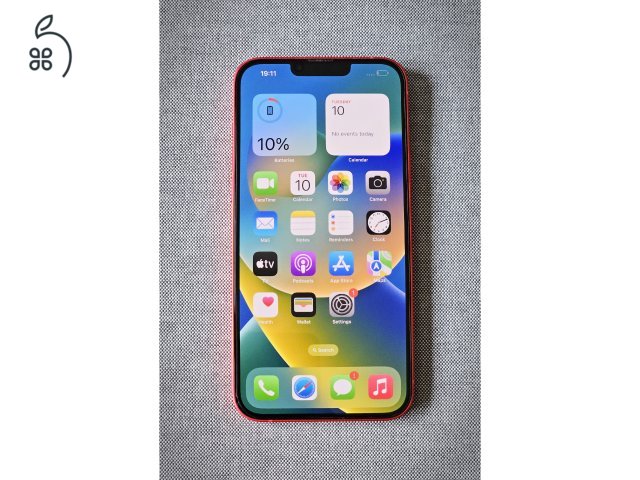 iPhone 14 Plus 128GB Red, újszerű független telefon 100% akku.-val.