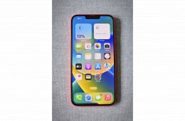 iPhone 14 Plus 128GB Red, újszerű független telefon 100% akku.-val.