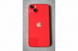 iPhone 14 Plus 128GB Red, újszerű független telefon 100% akku.-val.