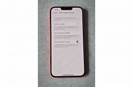 iPhone 14 Plus 128GB Red, újszerű független telefon 100% akku.-val.