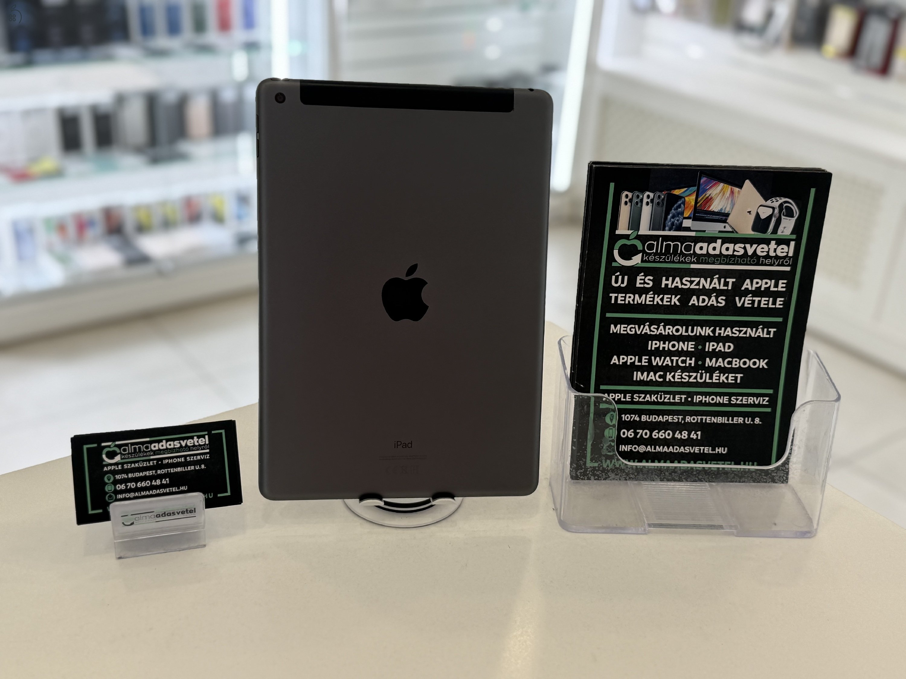 iPad 8th. 32GB Cellular Használt/1-3 hónap gar./Akku 87%/p4170