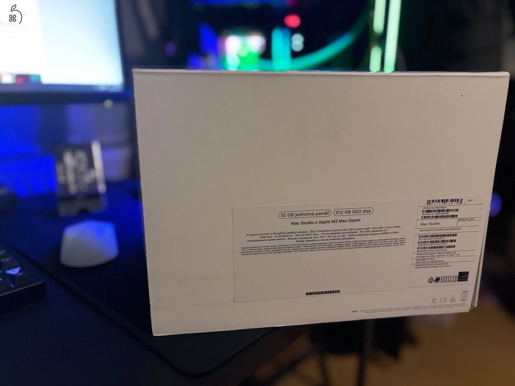Apple Mac Studio M2 Max (MQH73SL/A) - 12C CPU/30C GPU/32GB/512GB SSD - BeszámítOK! Gari: 2026.10.26