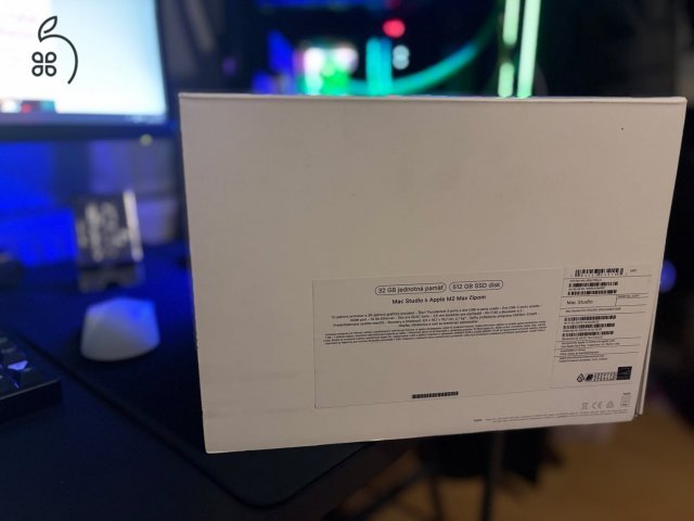 Apple Mac Studio M2 Max (MQH73SL/A) - 12C CPU/30C GPU/32GB/512GB SSD - BeszámítOK! Gari: 2026.10.26
