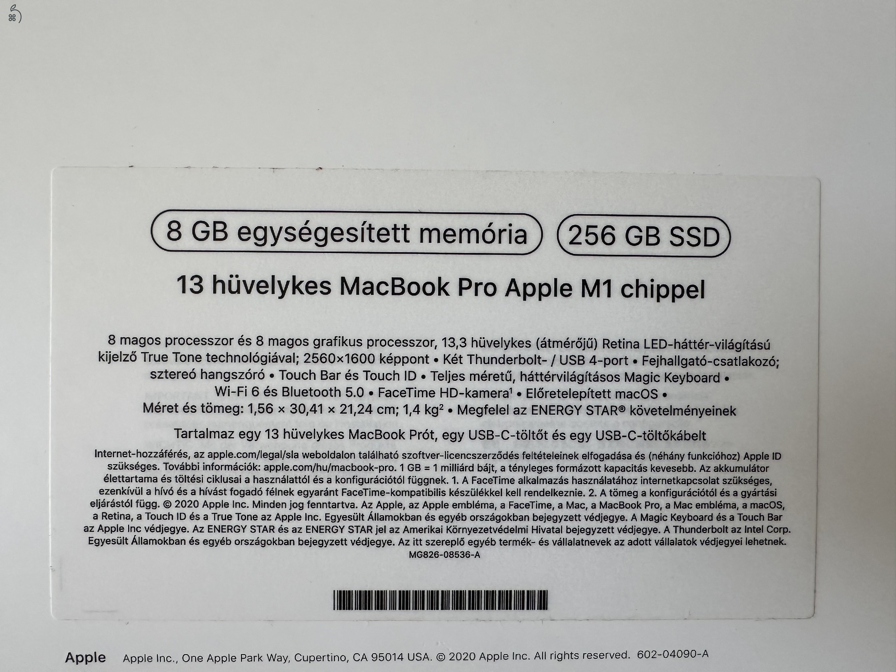MacBook Pro M1 2020 13”