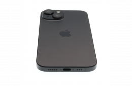 !! 1 ÉV GARANCIA !! Apple iPhone 15 128 GB Black Titanium 90%