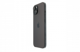 !! 1 ÉV GARANCIA !! Apple iPhone 15 128 GB Black Titanium 90%
