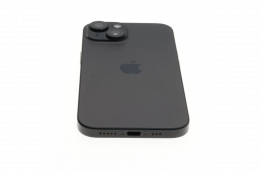 !! 1 ÉV GARANCIA !! Apple iPhone 15 128 GB Black Titanium 90%