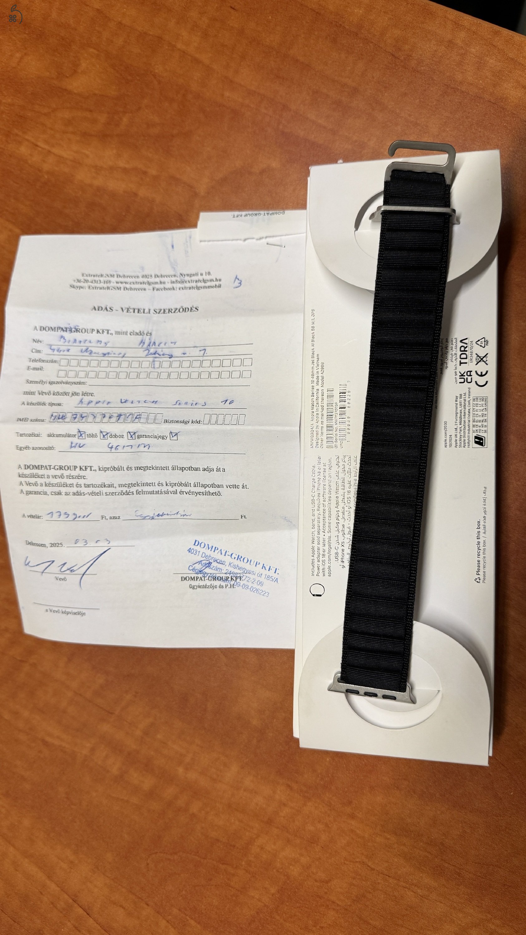 Apple Watch S10 46mm GPS eladó
