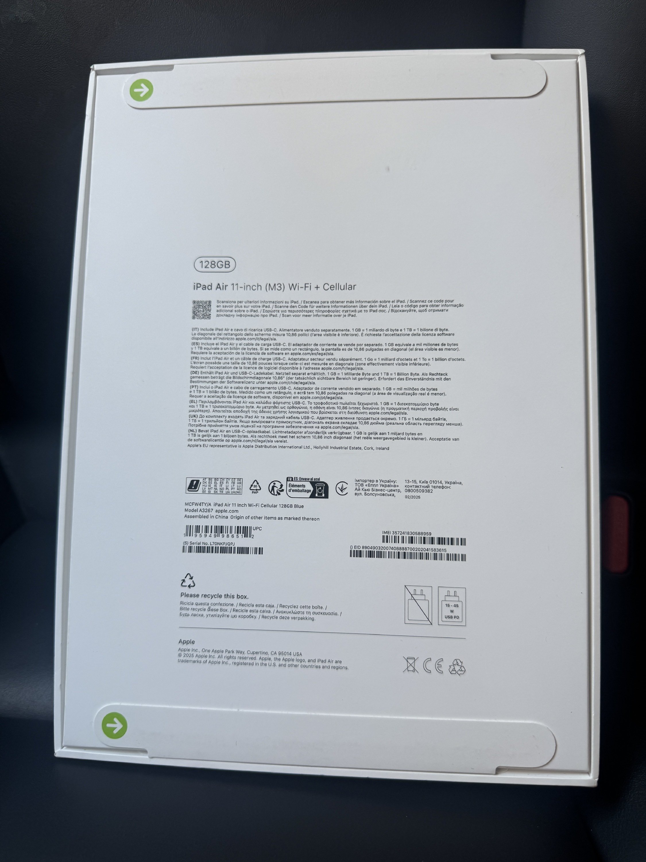 iPad Air M3 128Gb Cellular