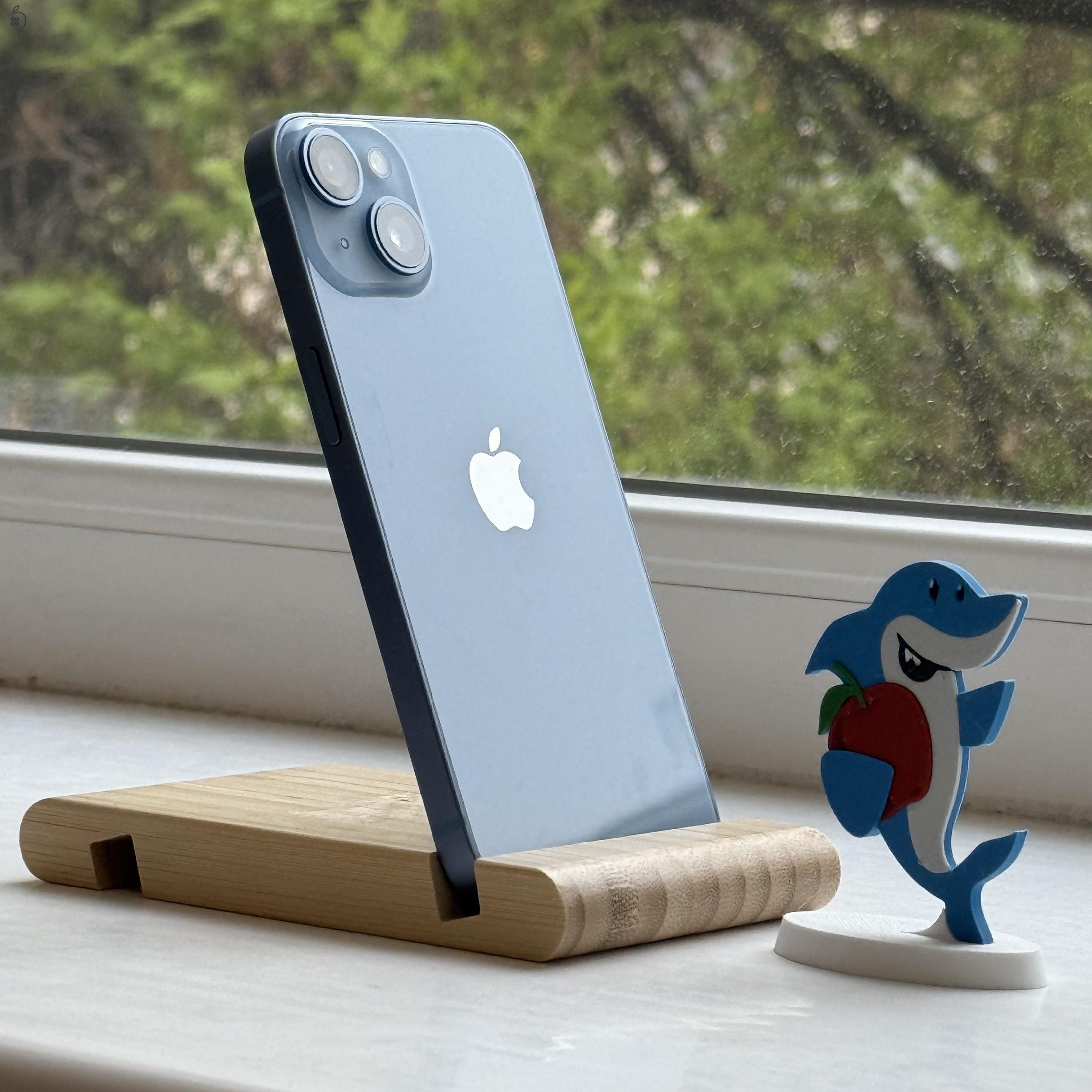 HIBÁTLAN iPhone 14 256GB Blue - 1 ÉV Garancia , Kártyafüggetlen, IP52, 100% Akkumulátor