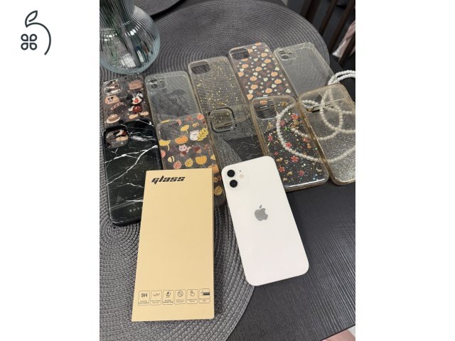 Iphone 12, 64GB, fehér, kártyafüggetlen