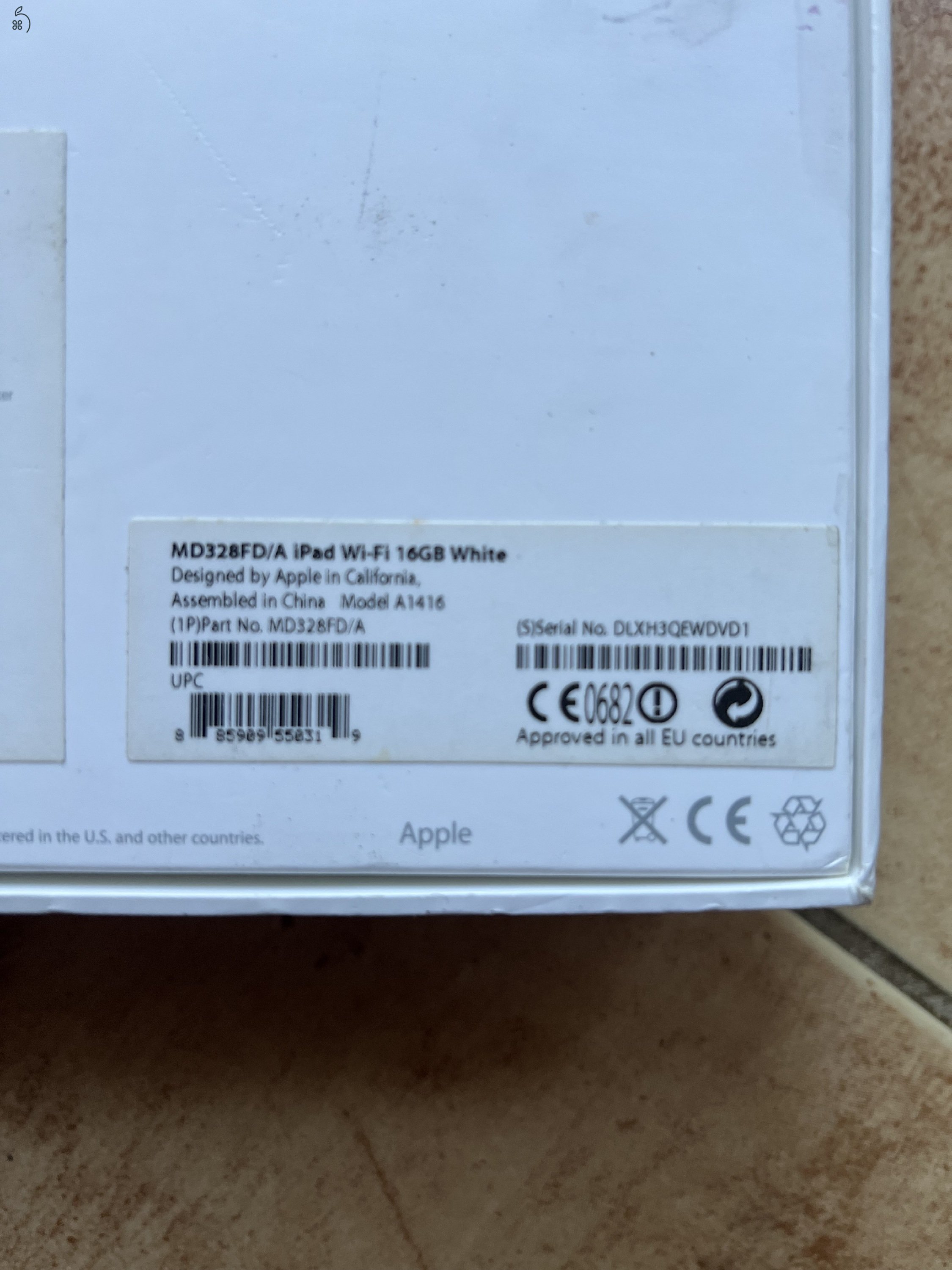 iPad A1416 16 GB Wifi fehér szép állapot Debrecenben eladó