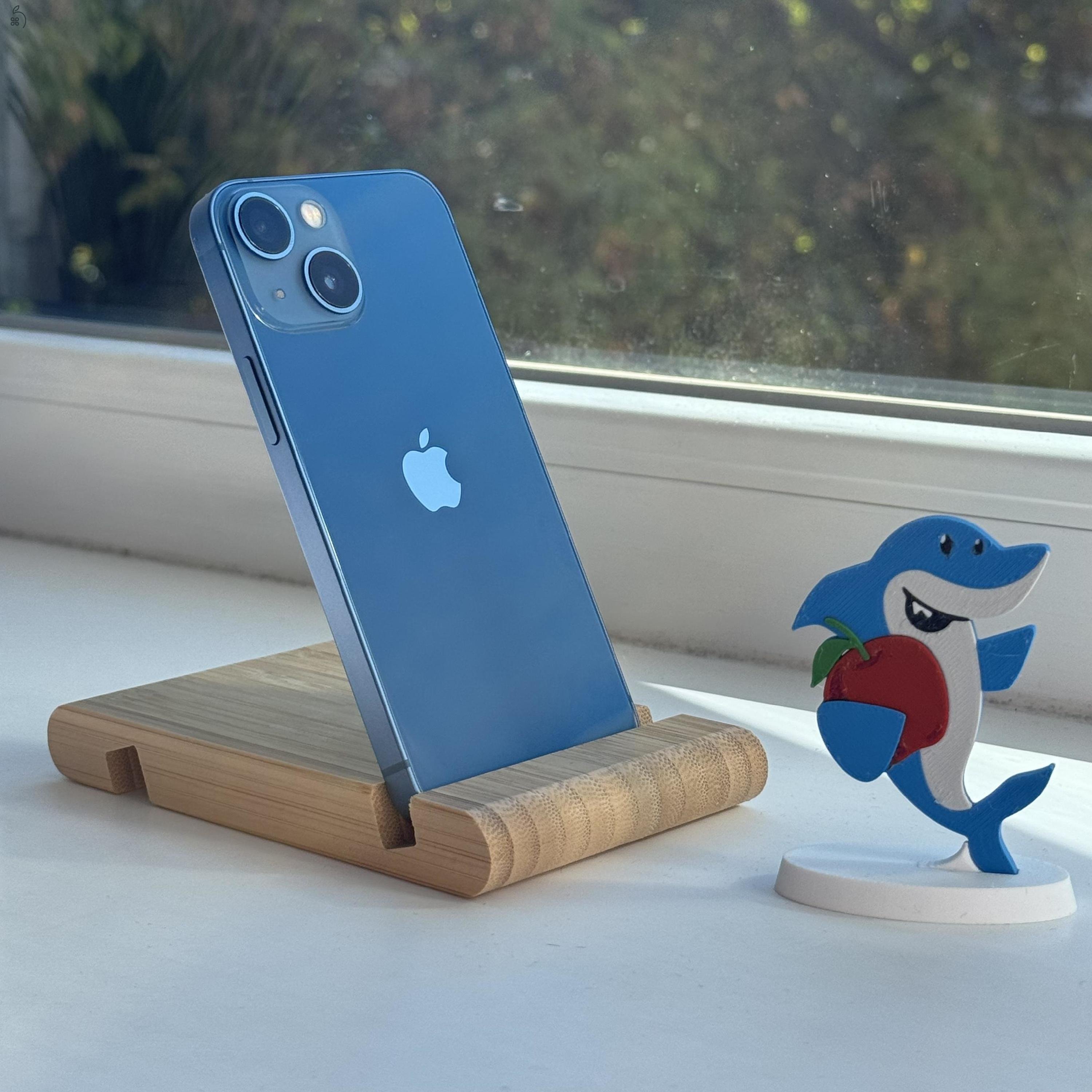 GYÖNYÖRŰ iPhone 13 mini 256GB Blue - Kártyafüggetlen, 1 ÉV GARANCIA, 100% Akkumulátor, DA26