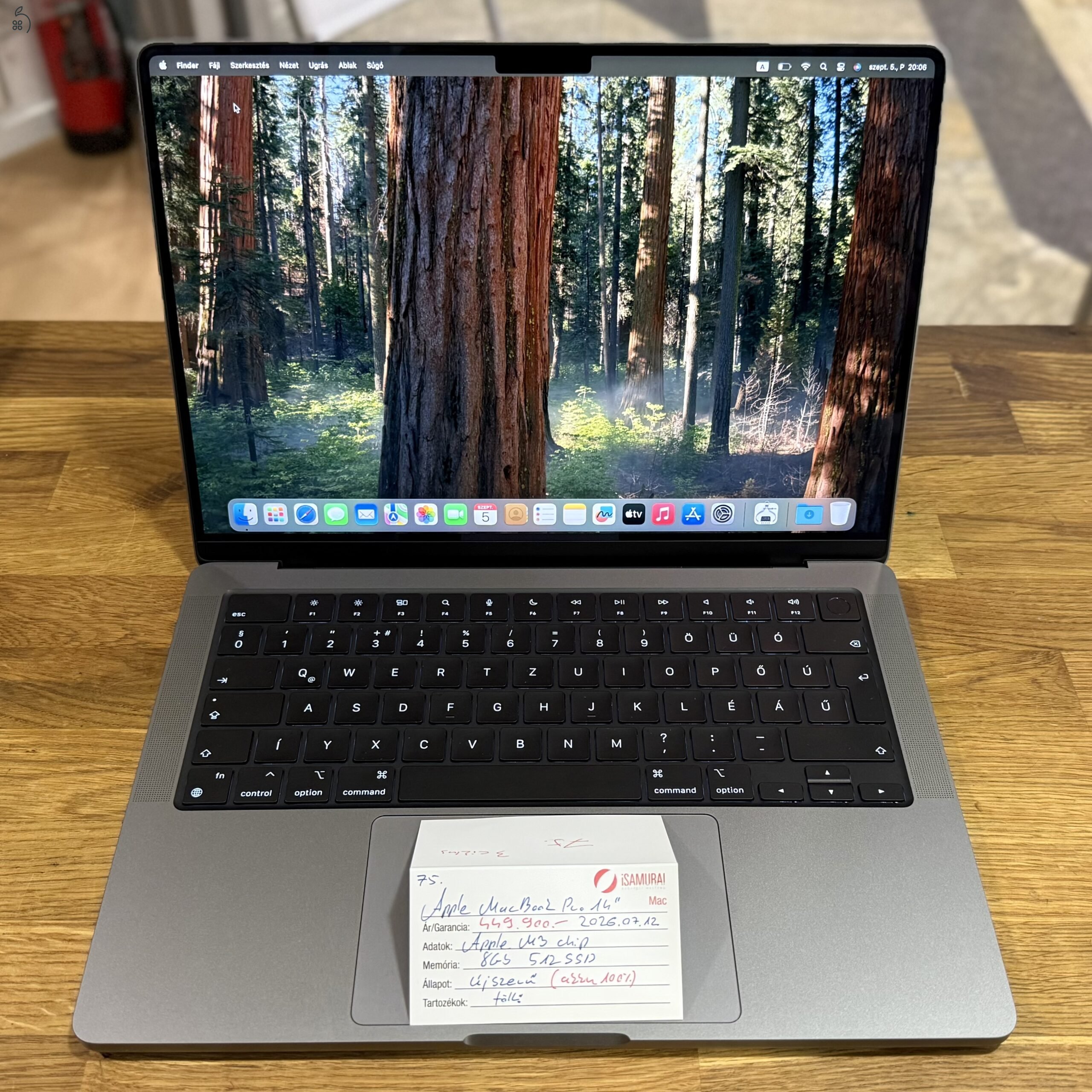 .75. Apple MacBook Pro 14″ – M3 – Space Gray – Akku 100% – APPLE GAR