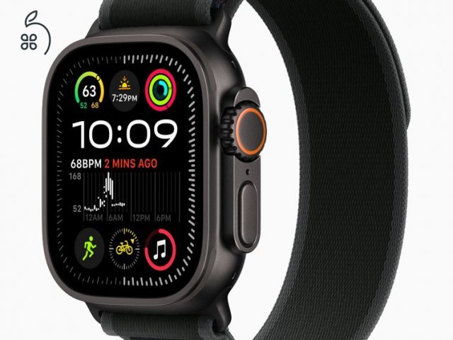 Watch Ultra 2 GPS + Cellular - Black Titanium Case with Black Trail Loop - M/L 