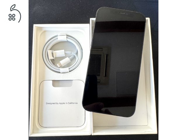 iPhone 12, 128GB, fekete, független, 90% akku, gari