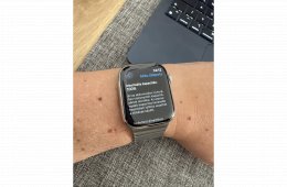 Apple Watch 9 LTE Stainless Steel 45m Silver - Karcmentes - Garanciális - 100% akku - Link Bracelet