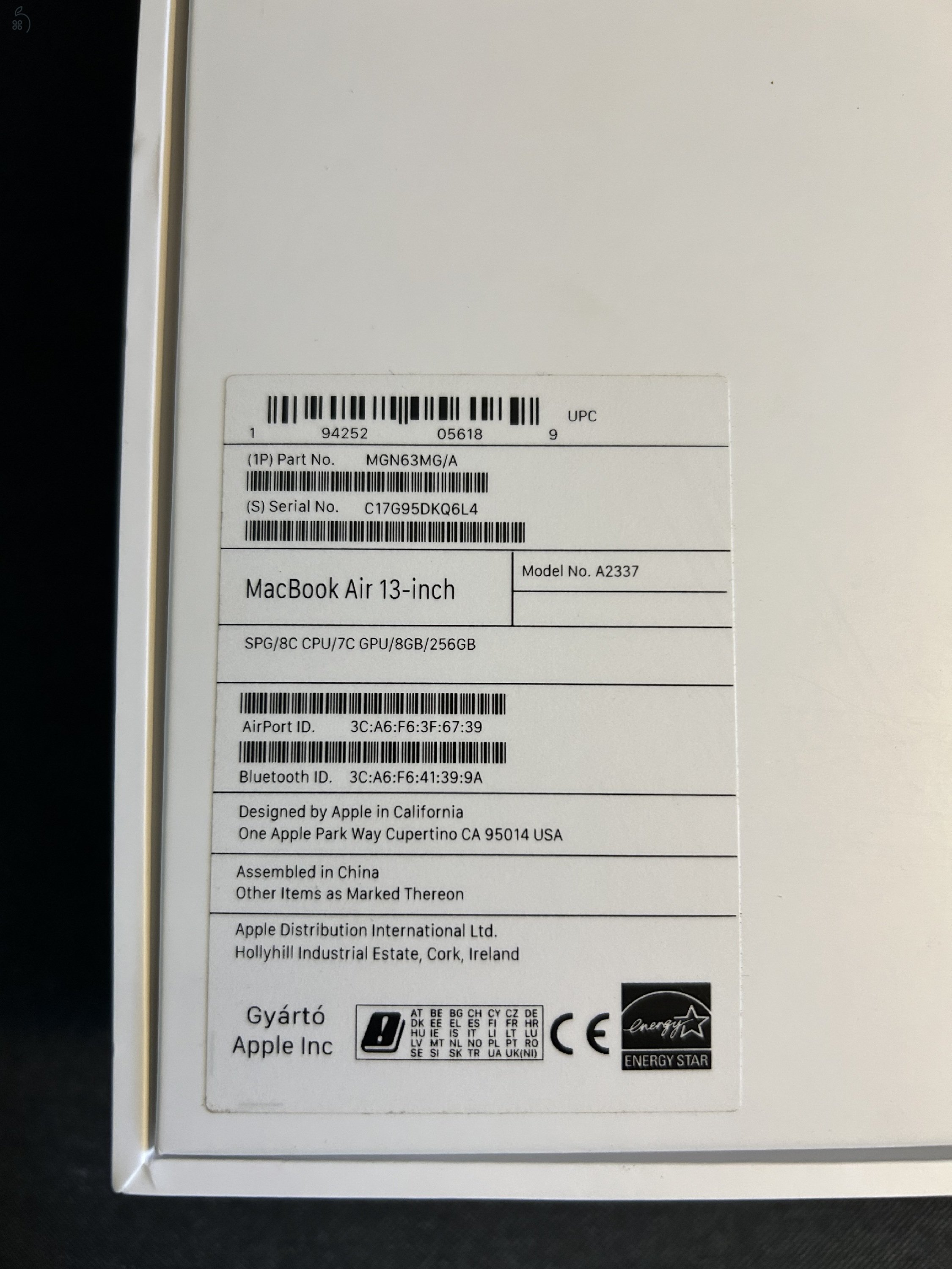 Macbook Air M1