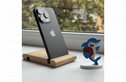 HIBÁTLAN iPhone 15 Pro 128GB Black Titanium- 1ÉV GARANCIA -Kártyfüggetlen, 98% Akkumulátor, OU06