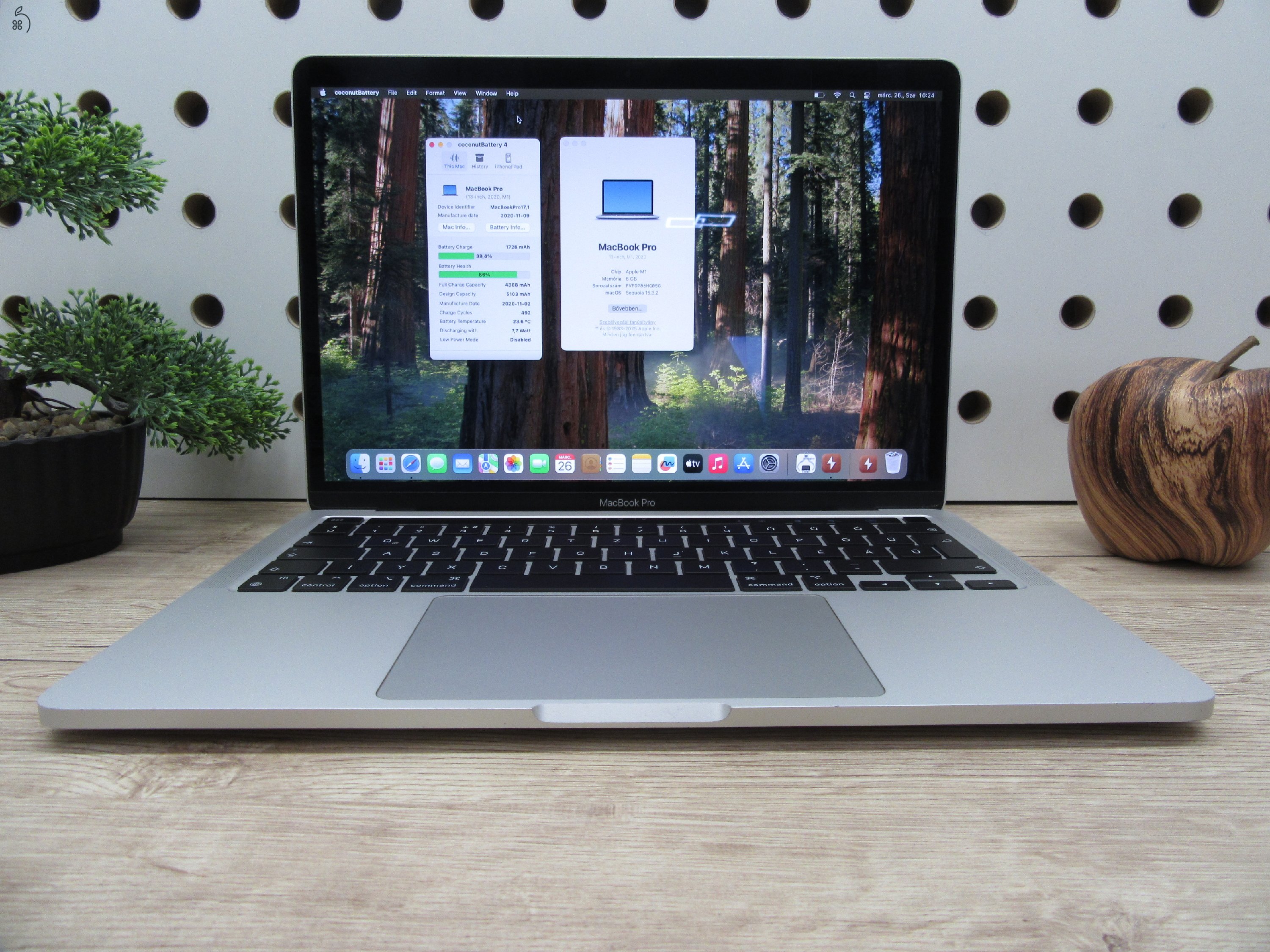  Apple Macbook 13 M1 Pro Touchbar - 2020 - Használt, megkímélt