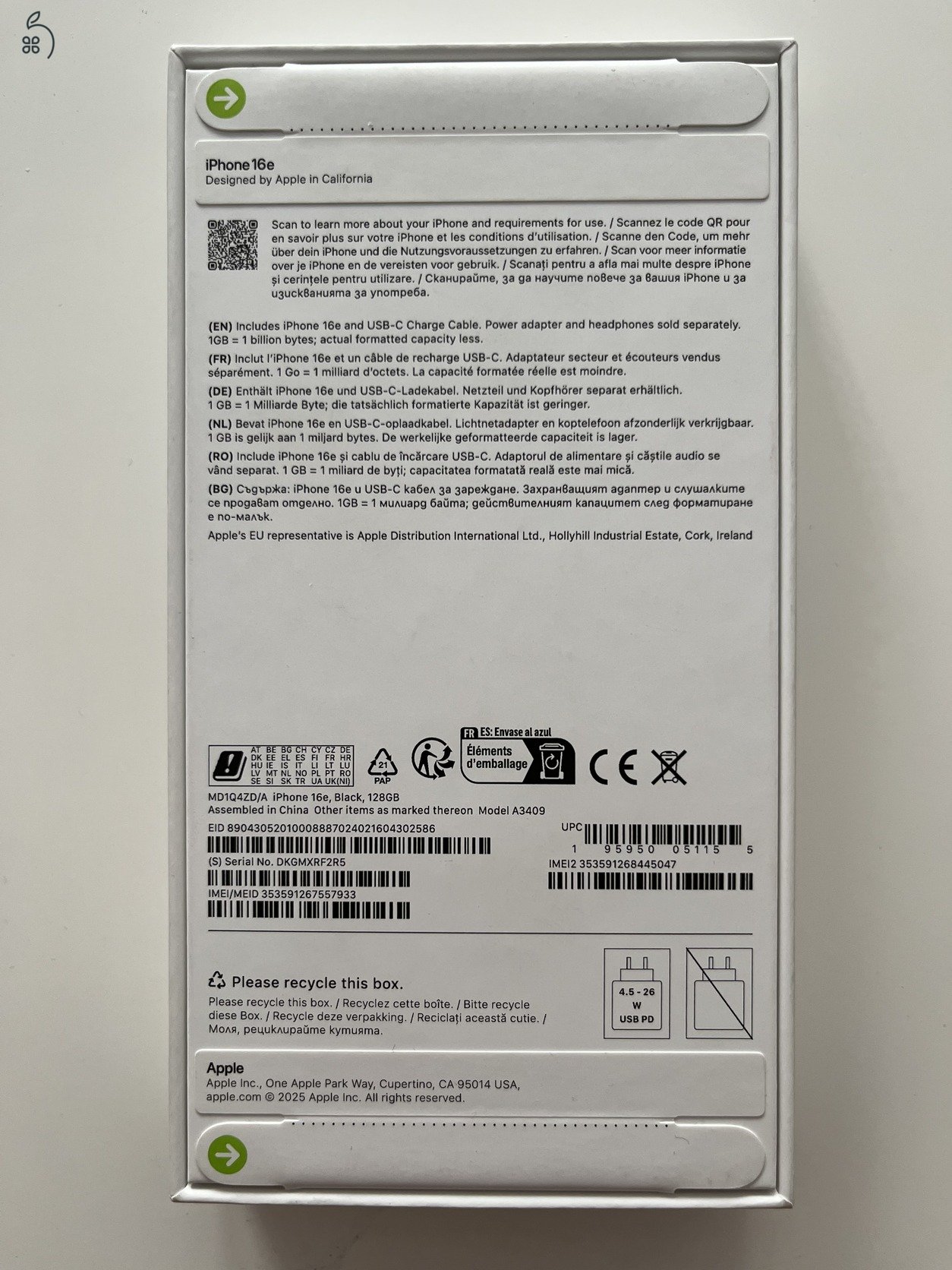 iPhone 16e 128GB Bontatlan dobozos!